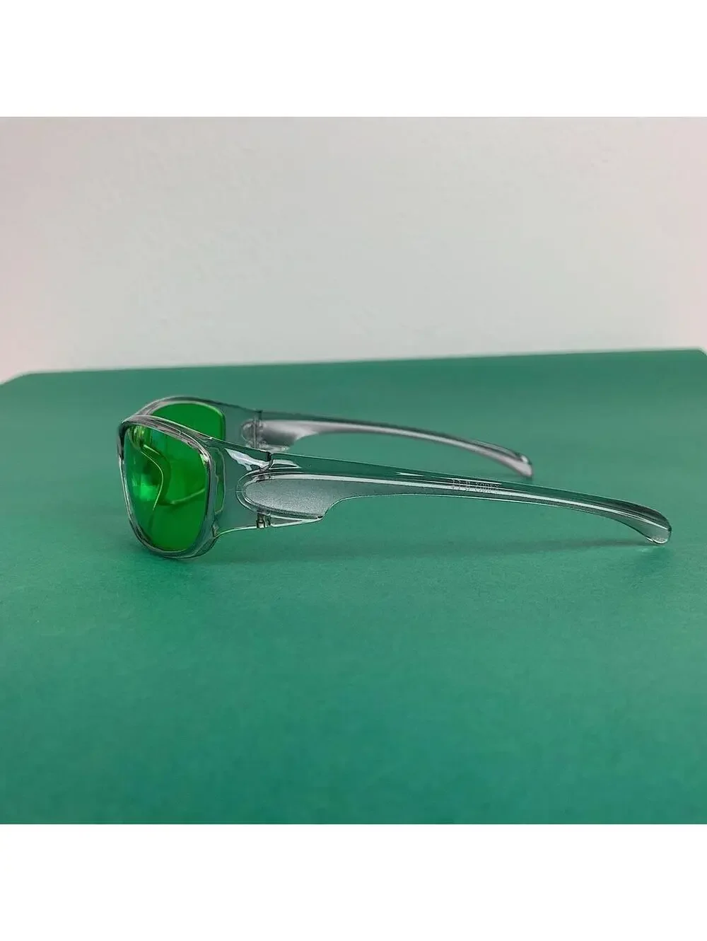 Vintage Y2K Style Cyber Futuristic Green Lenses sunglasses. Unisex